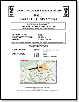 2012Fall karate Tournament Flyer